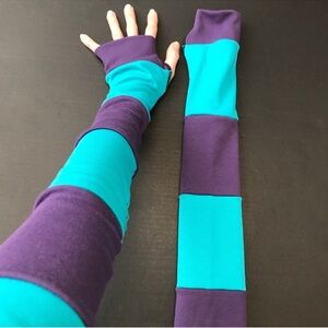 Colorful Striped Women's Arm Warmers